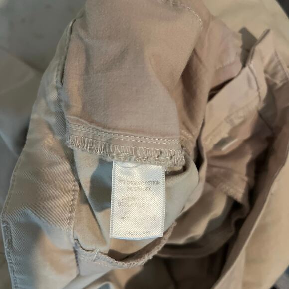 Garnet Hill Organic Cotton Straight Leg Khaki Chino Pant Tan Beige 12 - Picture 8 of 9